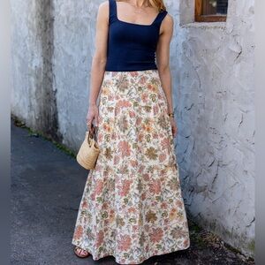 Modafleur Floral “THE KATE” Maxi Skirt